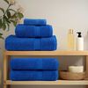 vidaXL Hand Towel Set of 10 Blue 100% Cotton 19.7 x 39.4 in