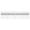 vidaXL TV Wall Cabinet Set of 2 White Engineered Wood Medium