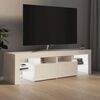 vidaXL TV Cabinet High gloss white Engineered wood 55.1 x 14.4 x 15.7 in