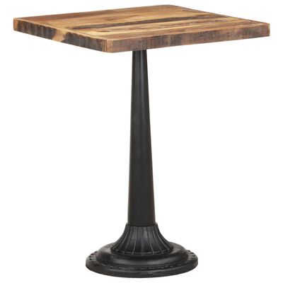 vidaXL Bistro Table 23.6"x23.6"x29.9" Solid Reclaimed Wood