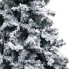 vidaXL Artificial Christmas Tree White 70.9" PVC and Steel and Plastic