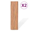 vidaXL Bamboo Fences 2 pcs 39.4"x157.5"