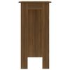 vidaXL Bar Table Brown oak Engineered wood Medium Bar Table