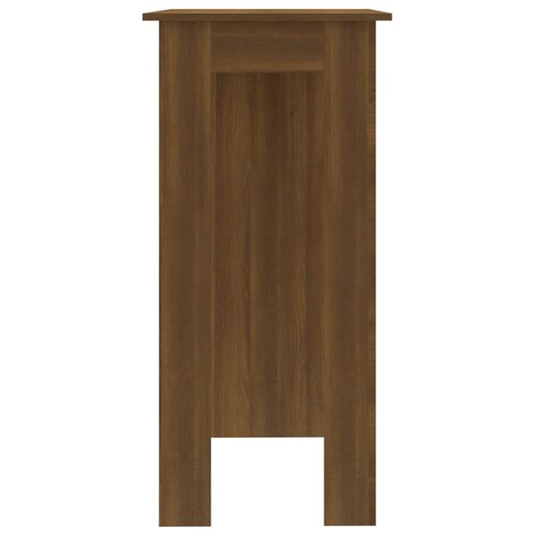vidaXL Bar Table Brown oak Engineered wood Medium Bar Table
