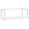 vidaXL Bathroom Sink Frame White Powder-coated iron Large Wall mounting