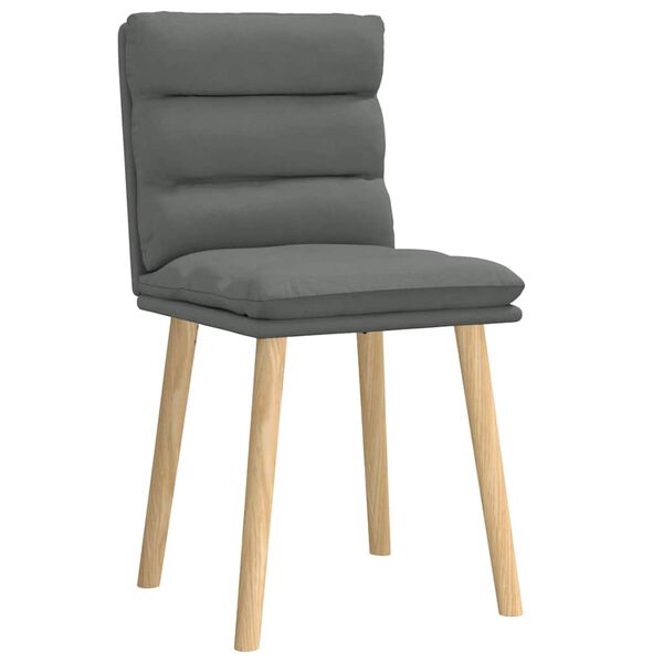 vidaXL Dining Chair Set of 2 Dark grey