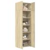 vidaXL Storage Cabinet Sonoma Oak 27.6"x16.7"x88.6" Engineered Wood