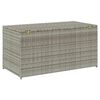 vidaXL Patio Storage Box Poly Rattan 39.4"x19.7"x19.7" Gray