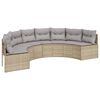 vidaXL Patio Sofa Set Beige, Light Gray