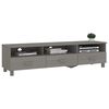 vidaXL TV Cabinet Light Grey Solid Pinewood, MDF Medium TV Cabinet