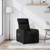 vidaXL Massage Recliner Chair Black Polyester fabric, metal, plywood