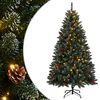 vidaXL Artificial Christmas Tree 300 LEDs 70.9"