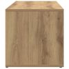 vidaXL Artisan Oak Shoe Storage Bench Engineered Wood 41.3 x 13.8 x 13.8 in