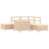 vidaXL Garden Sofa Set Natural wood Solid pine wood 6 Piece Set Modular