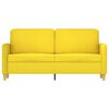vidaXL 2-seater Sofa Light Yellow Polyester, Metal, Textilene, Foam Medium