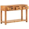 vidaXL Console Table Honey Finish Solid Acacia Wood Medium Console Table