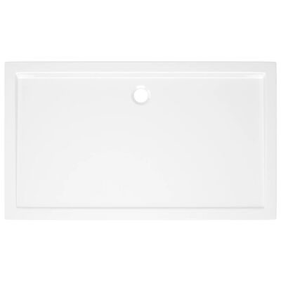 vidaXL Rectangular ABS Shower Base Tray White 27.6"x47.2"