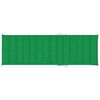 vidaXL Sun Lounger Green cushion, Natural wood Solid acacia wood Standard