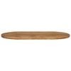 vidaXL Table Top Oak Solid mango wood 35.4 x 15.7 in Table Top Oval
