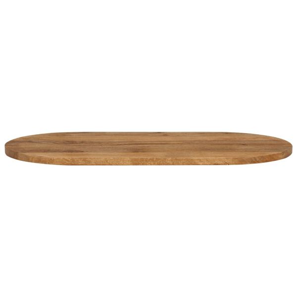 vidaXL Table Top Oak Solid mango wood 35.4 x 15.7 in Table Top Oval
