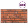 vidaXL 3D Wall Panels with Terracotta Brick Design 10 pcs EPS