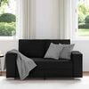 vidaXL Sofa Black 62.99 x 30.71 x 33.07 in Fabric