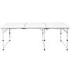 Foldable Camping Table Height Adjustable Aluminum 70.9"x23.6"