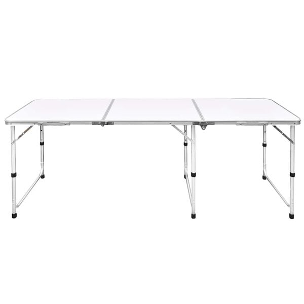 Foldable Camping Table Height Adjustable Aluminum 70.9"x23.6"
