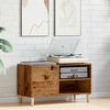 vidaXL Record Cabinet Old Wood Engineered Wood, Solid Eucalyptus Wood