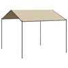 vidaXL Canopy Tent Beige Powder-coated steel, Polyester with PA coating