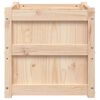 vidaXL Garden Planter Natural Wood Solid Pine Wood 19.7 in