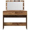 vidaXL Dressing Table with Drawer Old Wood 39.37 x 15.75 x 47.24 in