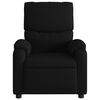 vidaXL Massage Recliner Chair Black Polyester Single Sofa
