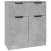 vidaXL Sideboards 3 pcs Concrete Gray Engineered Wood