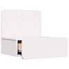 vidaXL Bedside Table White 17.32 x 12.80 x 15.75 in Solid pine wood