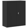 vidaXL File Cabinet Black Powder-coated steel Large