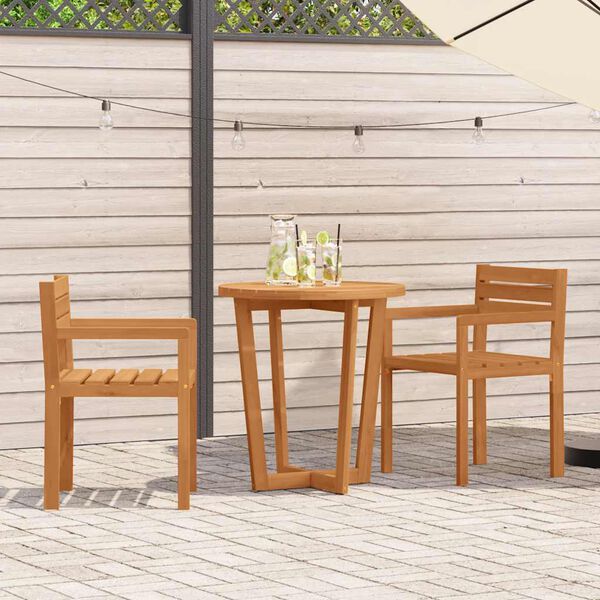 vidaXL 3 Piece Garden Dining Set Solid Wood Acacia