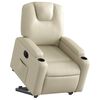 vidaXL Electric Stand up Recliner Chair Cream Faux Leather