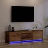 vidaXL TV Units Old Wood 55.12 x 13.39 x 15.75 in Engineered wood