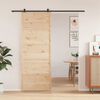 vidaXL Barn Door 31.5"x81.9" Solid Wood Pine