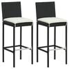 vidaXL Garden Bar Set Black