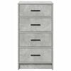 vidaXL Sideboard Concrete grey 40 x 41 x 75 cm Engineered wood