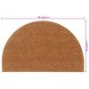 vidaXL Door Mat Natural Coir, PVC 19.7 x 31.5 in Non-slip Door Mat