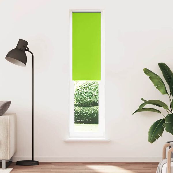 vidaXL Roller Blind Leaves Green 100% Polyester 40 x 82.7 in Adjustable