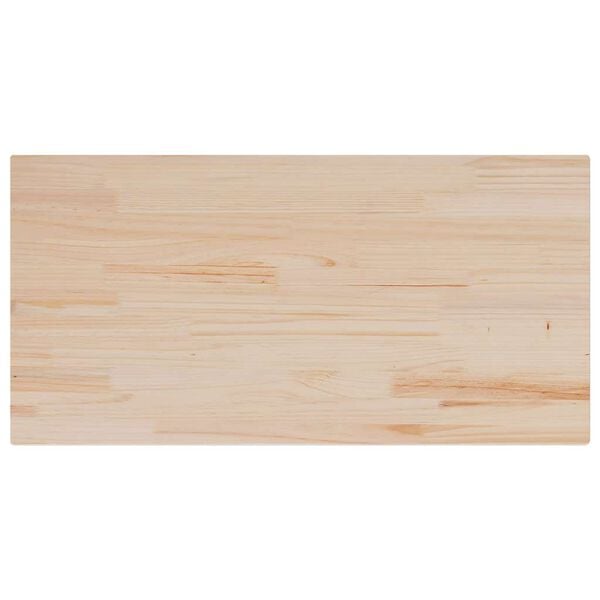 vidaXL Table Top Natural Wood Solid Pine Wood 39.4 x 19.7 x 1.0 in