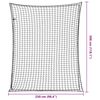 vidaXL Trailer Net with Elastic Rope Black 9.8x8.2' PP