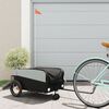 vidaXL Bike Trailer Black 66.1 lb Iron