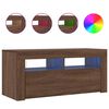 vidaXL TV Cabinet Brown oak Engineered wood Compact TV Cabinet