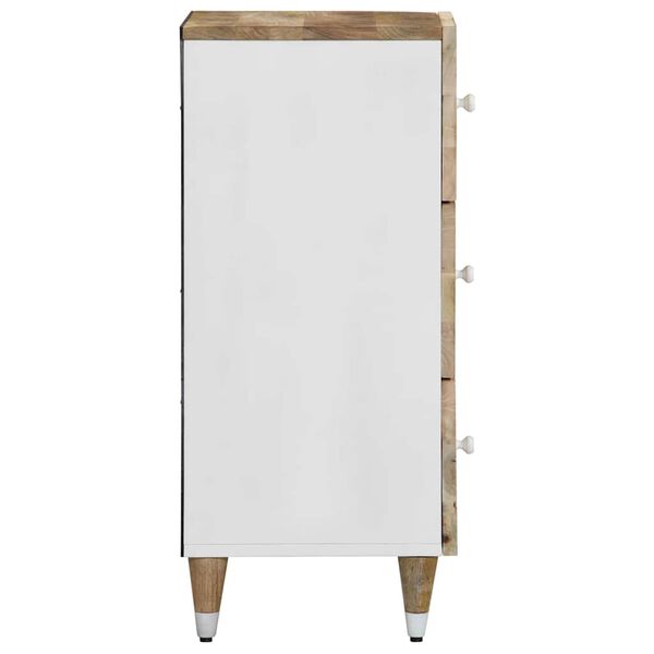 vidaXL Sideboard Natural Mango with White