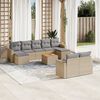 vidaXL Garden Sofa Set Beige
